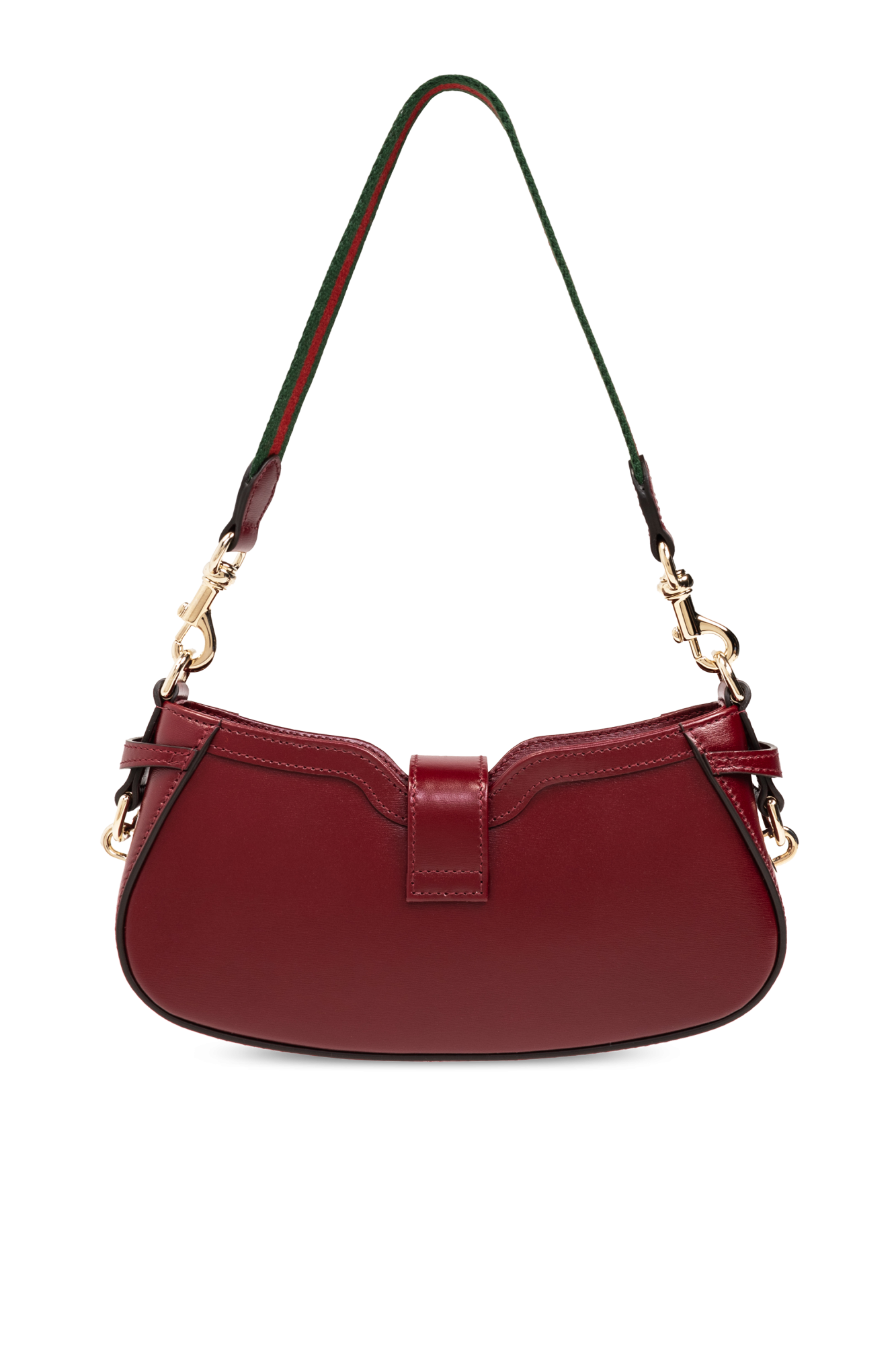 ★EMIS★ CURVY SHOULDER BAGRED m1037_1334059 Women's Red Leather Medium top handle bag | Valextra Iside